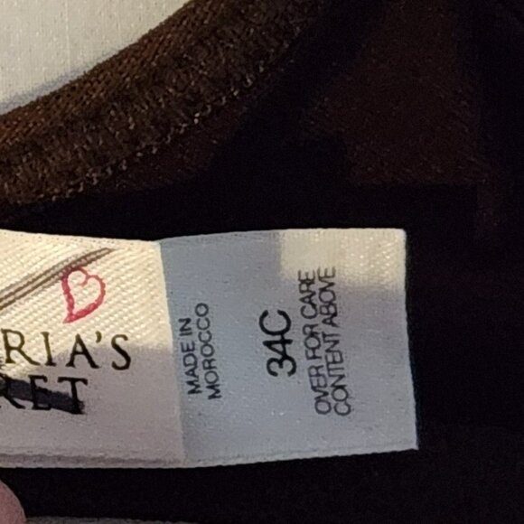 Victoria's Secret bra sz 34C brown underwire good condition - Picture 2 of 2